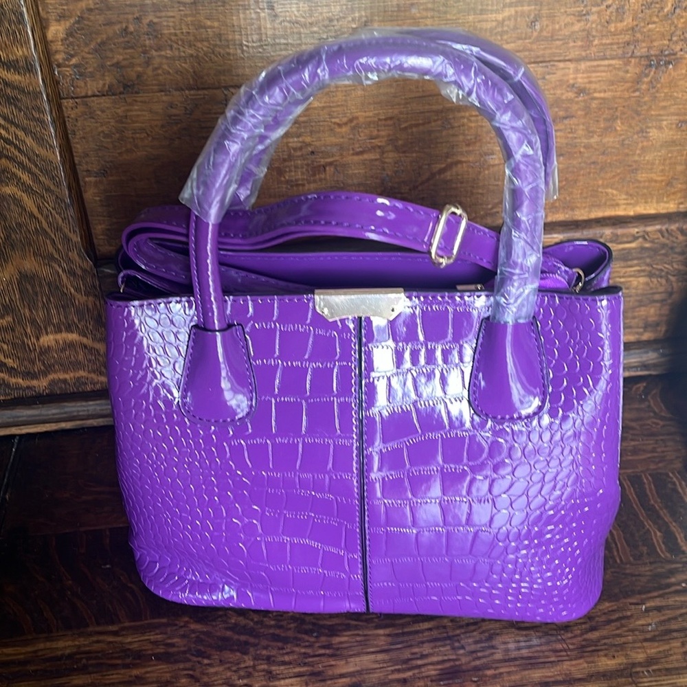 New Crocodile Print Bag, Purse
